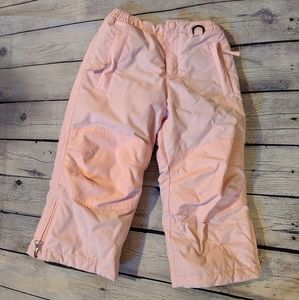 Lands' End light pink snow pants girls size 4